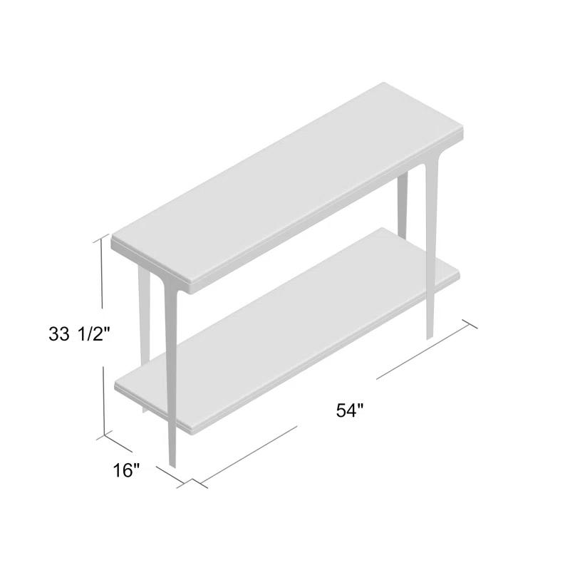 Theodore Alexander Cordell 54'' Marble Top Console Table