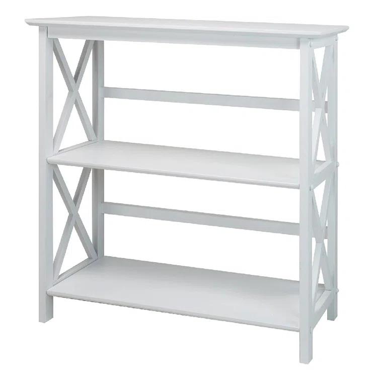 Ebern Designs Solid Wood Etagere Bookcase