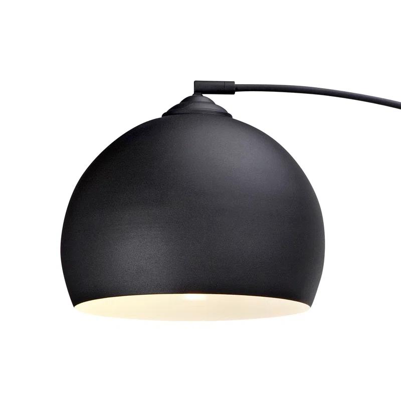 Wrought Studio™ Perlis 66.93" Arc Floor Lamp with Solid Marble Base