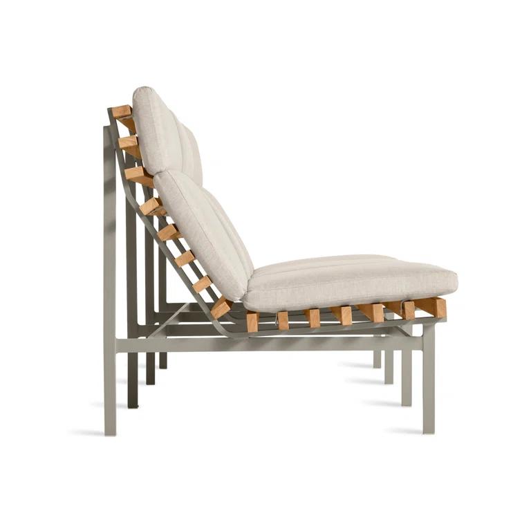 Perch 88'' Wide Powder Coated Aluminum Patio Sofa with Cushions