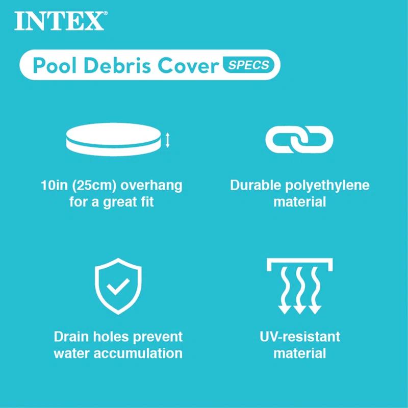 Intex Steel Round Frame Set Pool 30'' H x 144'' W x 144'' L