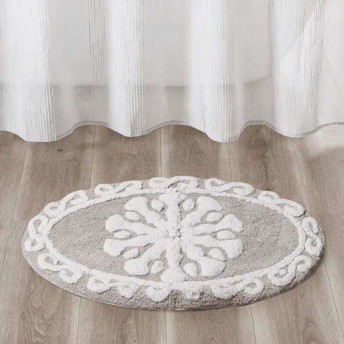 Madison Park Casablanca Medallion Cotton Tufted Bath Rug