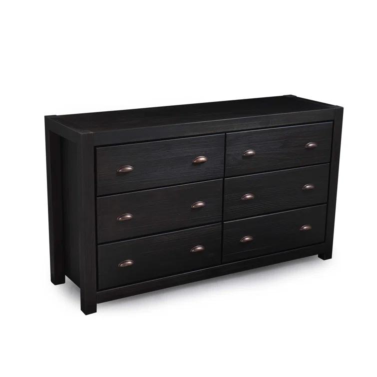Grain Wood Furniture Montauk Solid Wood 59.5'' W 6 - Drawer Dresser