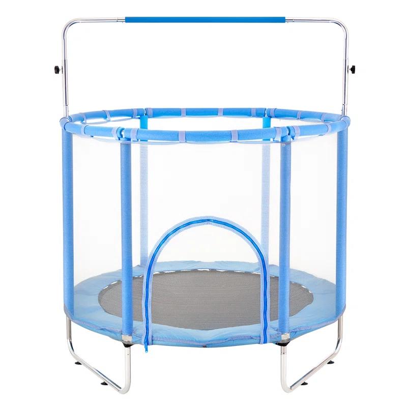 VEVOR 55" Trampoline for Kids Mini Toddler Trampoline with Net Indoor Outdoor