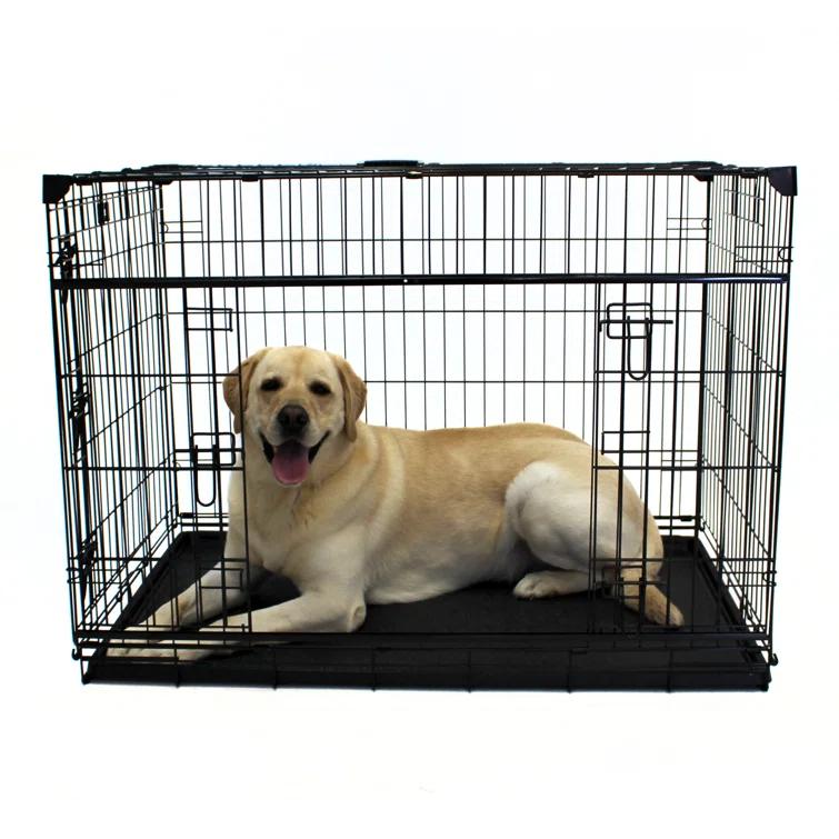 Lucky Dog Sliding Door Crates Pet Crate with Sliding Double Door