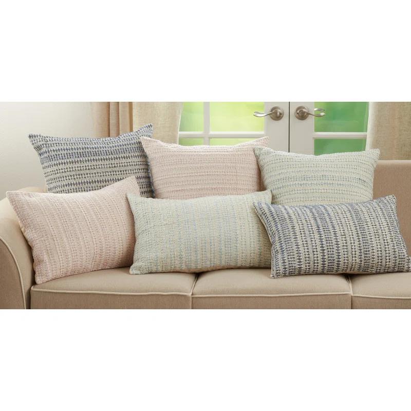 Saro Celeste Collection Geometric Cotton Blend Throw Pillow