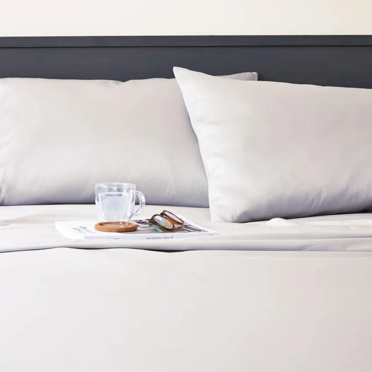 Clean Design Home x Martex 400 Thread Count Satin Anti-Allergen Sheet Set | Wayfair