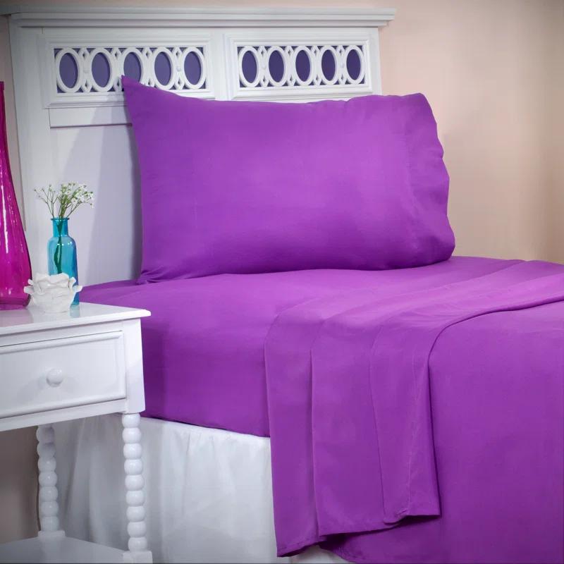 Lavish Home Series 1200 Brushed Microfiber Sheet Set - Wrinkle, Stain & Fade Resistant Bed Linens & Pillowcases