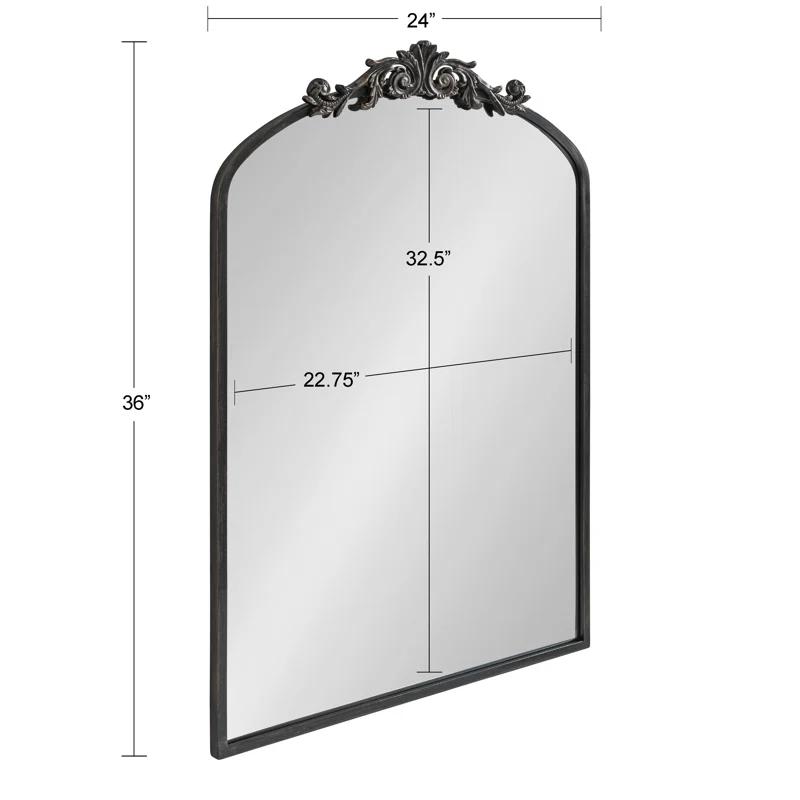 Fleur De Lis Living Anglo Metal Flat Mirror