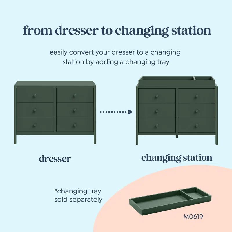 daVinci Birdie 6-Drawer Dresser