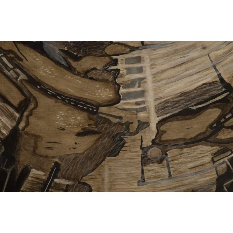 Phillips Collection Cast Naturals Petrified Accent Stool