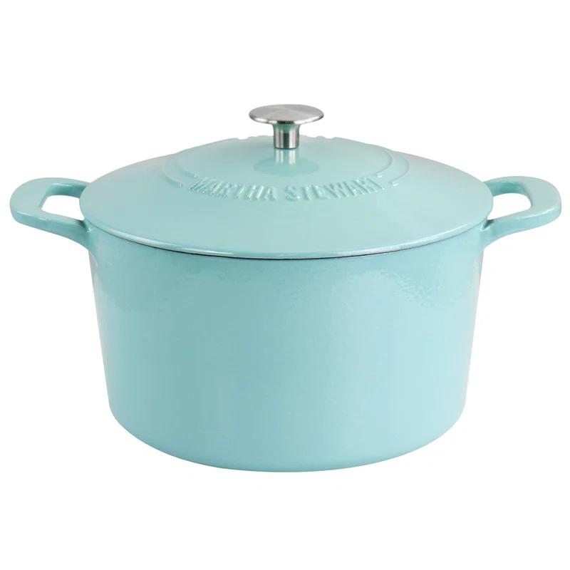 Martha Stewart Martha Stewart Gatwick 7 qt. Cast Iron Round Dutch Oven with Lid