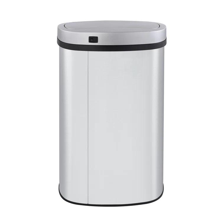 Innovaze Innovaze Stainless Steel 15.85 Gallon Oval Motion Sensor Trash Can