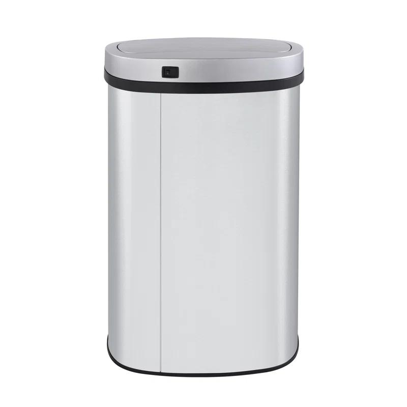 Innovaze Innovaze Stainless Steel 15.85 Gallon Oval Motion Sensor Trash Can