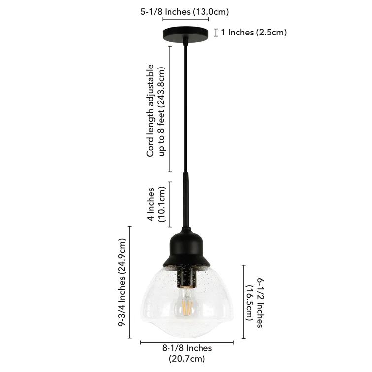Katarina Single Light Glass Dimmable Pendant