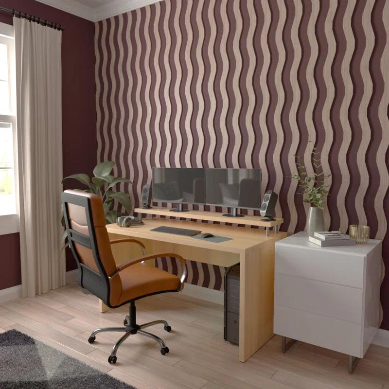 Brazos Adjustable Wood Decorative Slat Wall Panel Kit