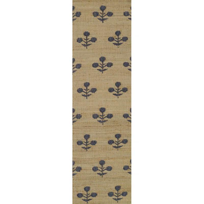 Erin Gates by Momeni Erin Gates by Momeni Orchard Bloom Blue Hand Woven Wool and Jute Area Rug