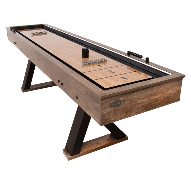 American Legend American Legend Kirkwood 9' LED Shuffleboard Table with Bonus Bowling Game