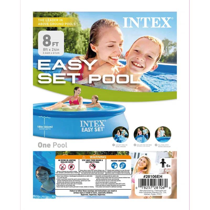 Intex Intex Easy Set Inflatable Kid Swimming Pool Only