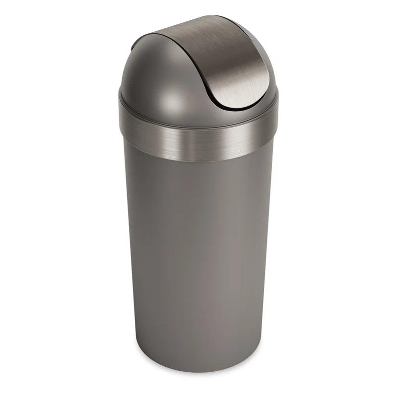 Umbra Venti Plastic Swing Top Trash Can - 16 Gallons