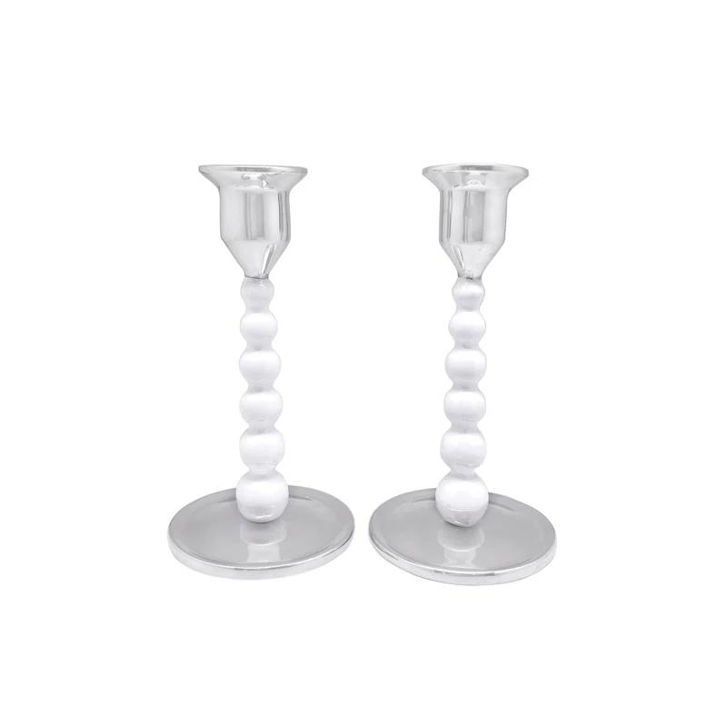 Aluminum Tabletop Candlestick (Set of 2)