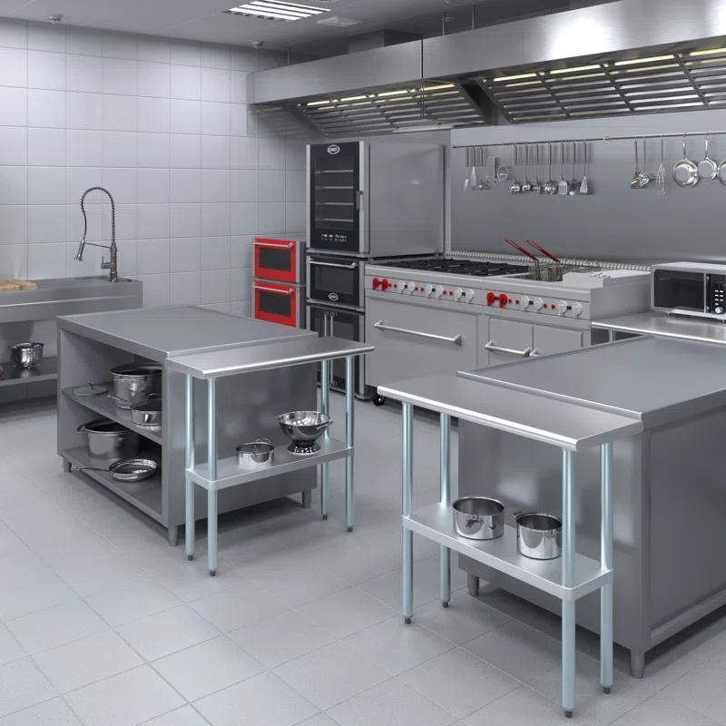 Amgood Stainless Steel Top Workbench