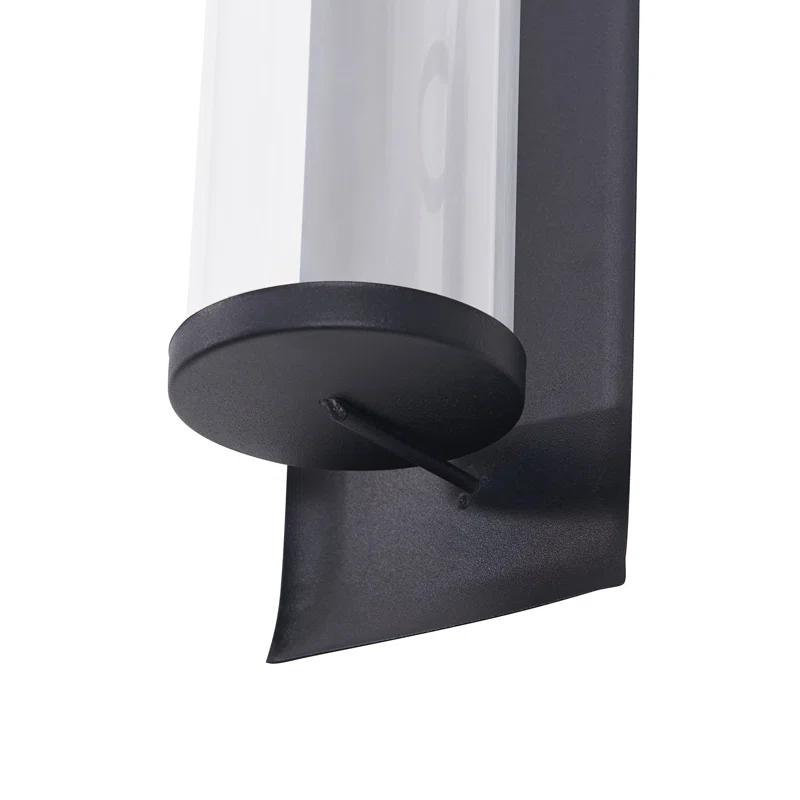 Gracie Oaks Kailun Metal and Glass Wall Sconce Candle Holder Set (Set of 2)