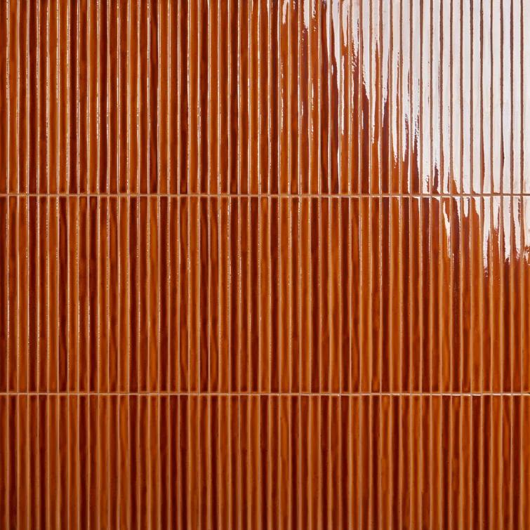 Vivanta 5.27 In. X 17.71 In. Glossy Ceramic Mosaic Elongated Subway Wall Tile (8 Sheets / Box)