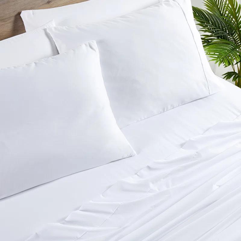 Bed Bath Fashions Bibb Home 2000 Count 6-Piece Rayon From Bamboo Sheet Set with Snug Grip