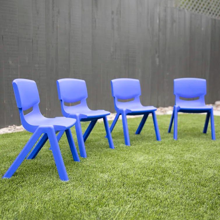 ECR4Kids Plastic School Stack Chair, Classroom Furniture