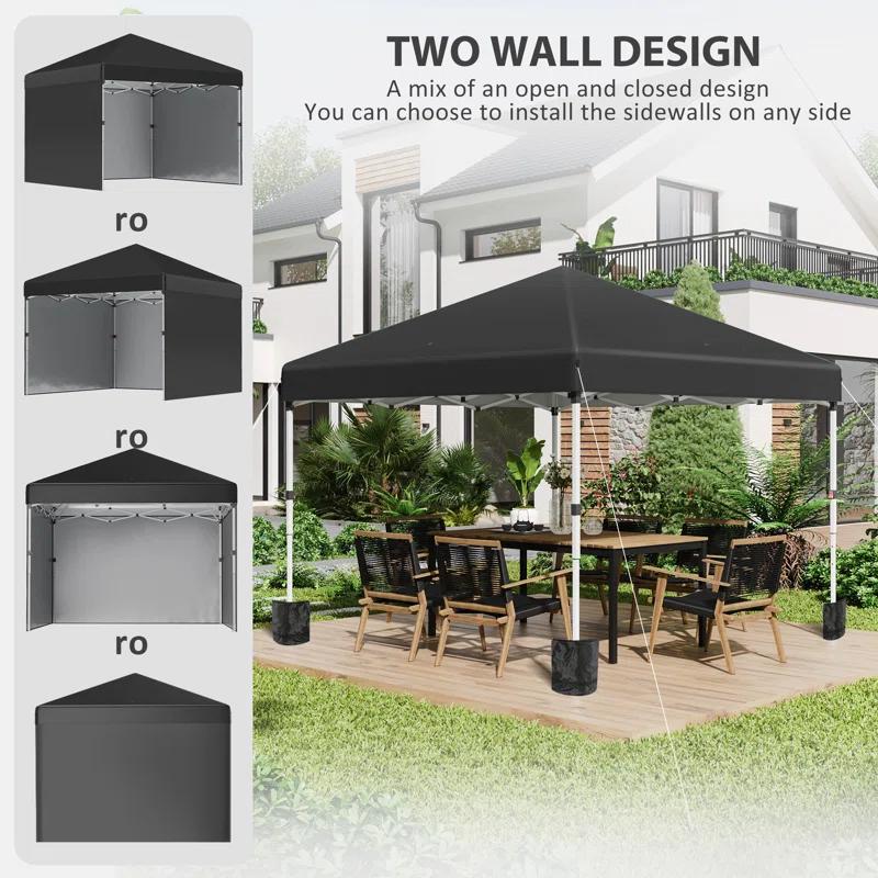 Outsunny 10 Ft. W x 10 Ft. D Steel Party Tent
