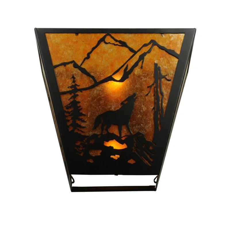 Meyda Lighting Rustic Lodge Flush Mounted Sconce