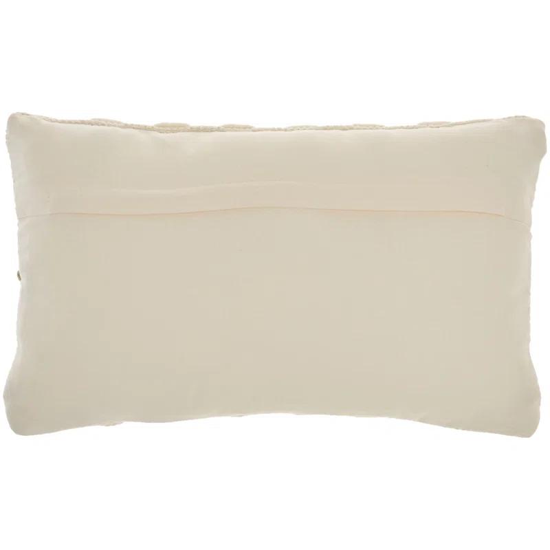 Mina Victory GC384-012020 Textured Cotton Blend Throw Pillow