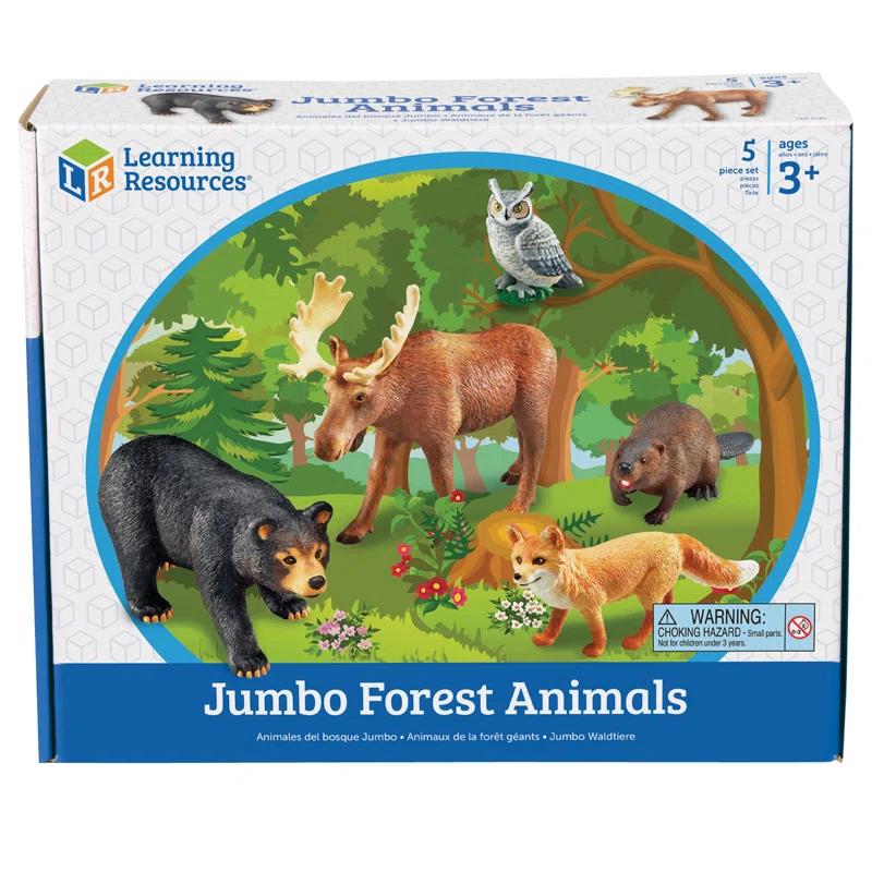 Learning Resources Learning Resources Jumbo Forest Animals, Set Of 5