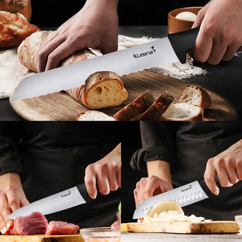 kuisine Kuisine 15 Piece Stainless Steel Knife Block Set