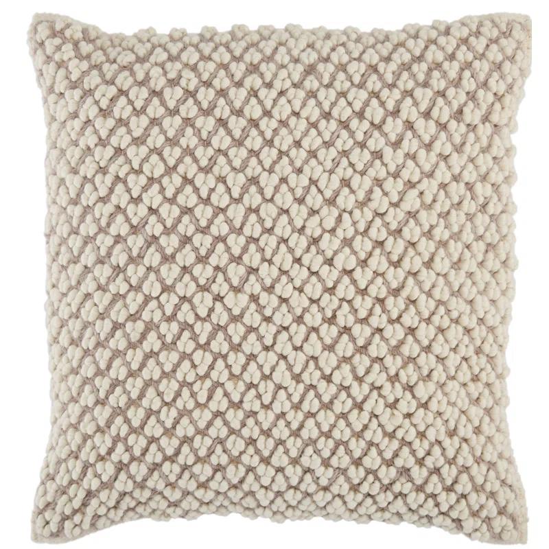 Toulon Embroidered Wool Throw Pillow
