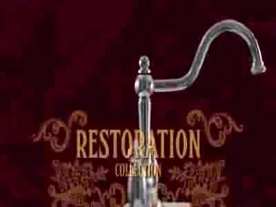 Kingston Brass KS3951PX Kingston Brass Restoration Two-Handle 3-Hole Deck Mount Mini-Widespread Bathroom Faucet with Brass Pop-Up