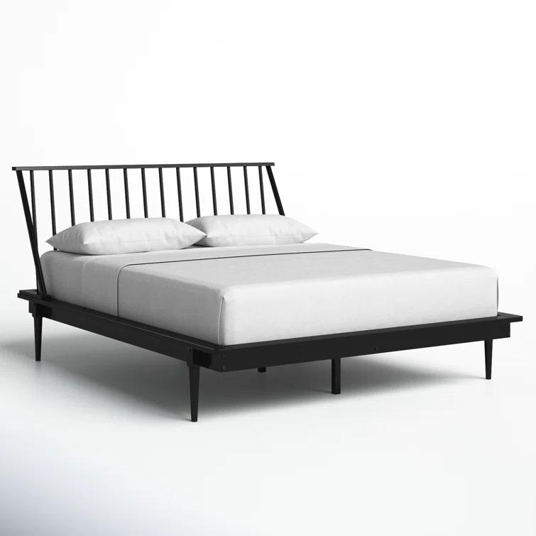 Mercury Row® Henline Solid Wood Platform Spindle Bed
