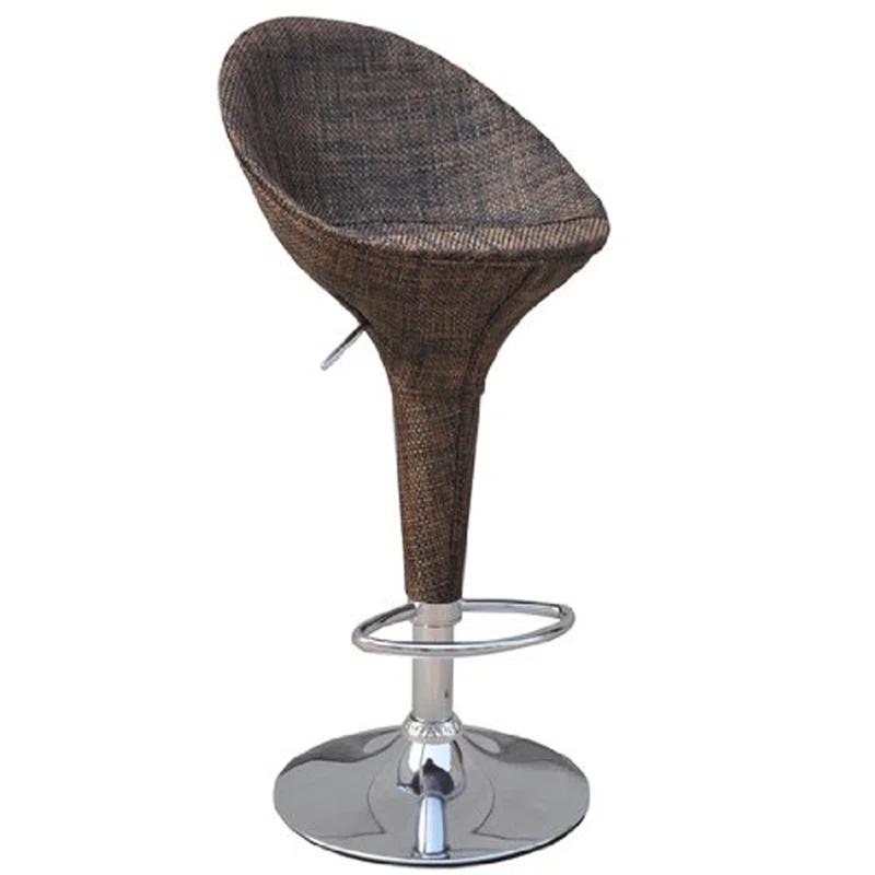 Orren Ellis Galeton Swivel Upholstered Adjustable Height Counter Stool with Metal Frame (Set of 2)