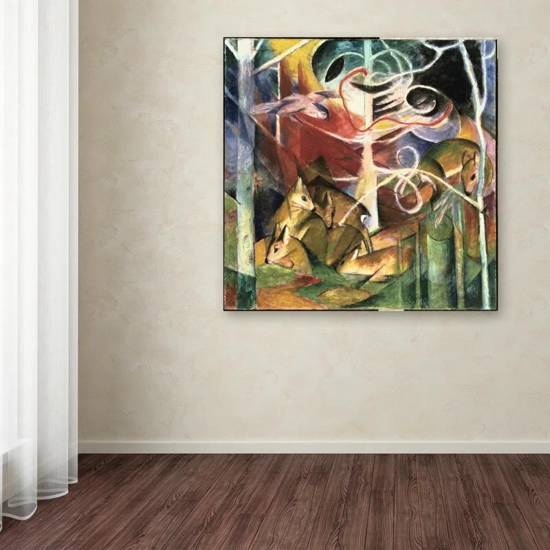 Trademark Fine Art " Deer " by Franz Marc
