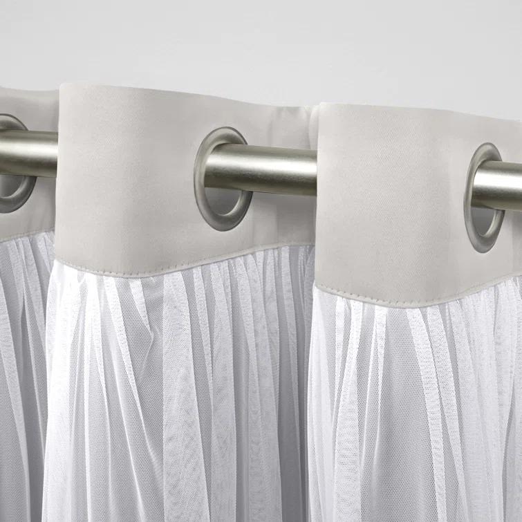 Amalgamated Textiles Catarina Linen Tailored 52'' W Window Valance