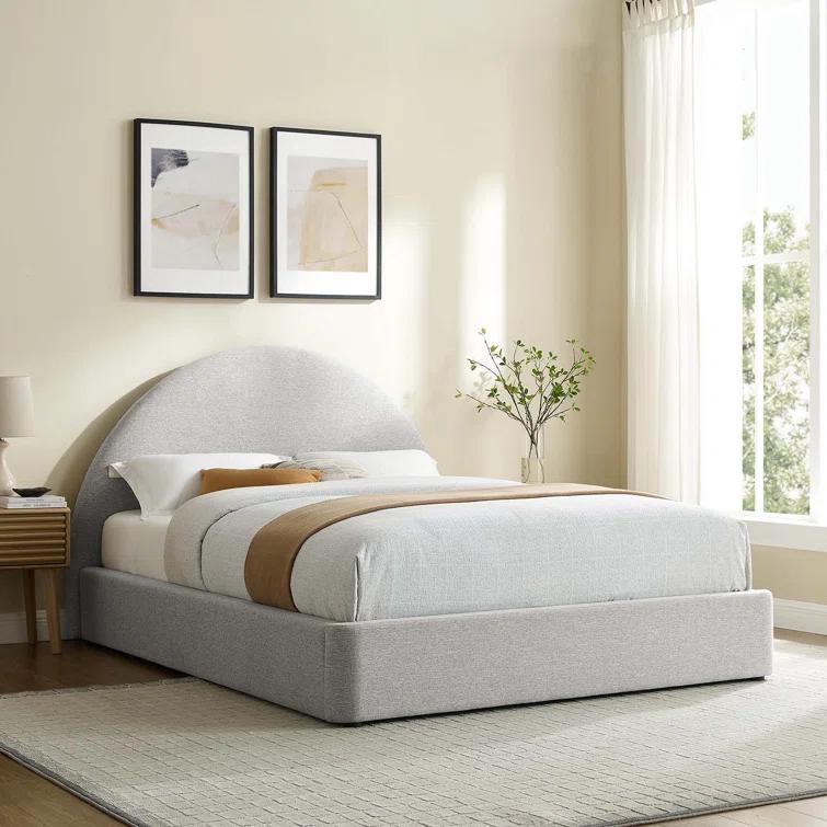 Modway Resort Performance Velvet Arched Round Platform Bed