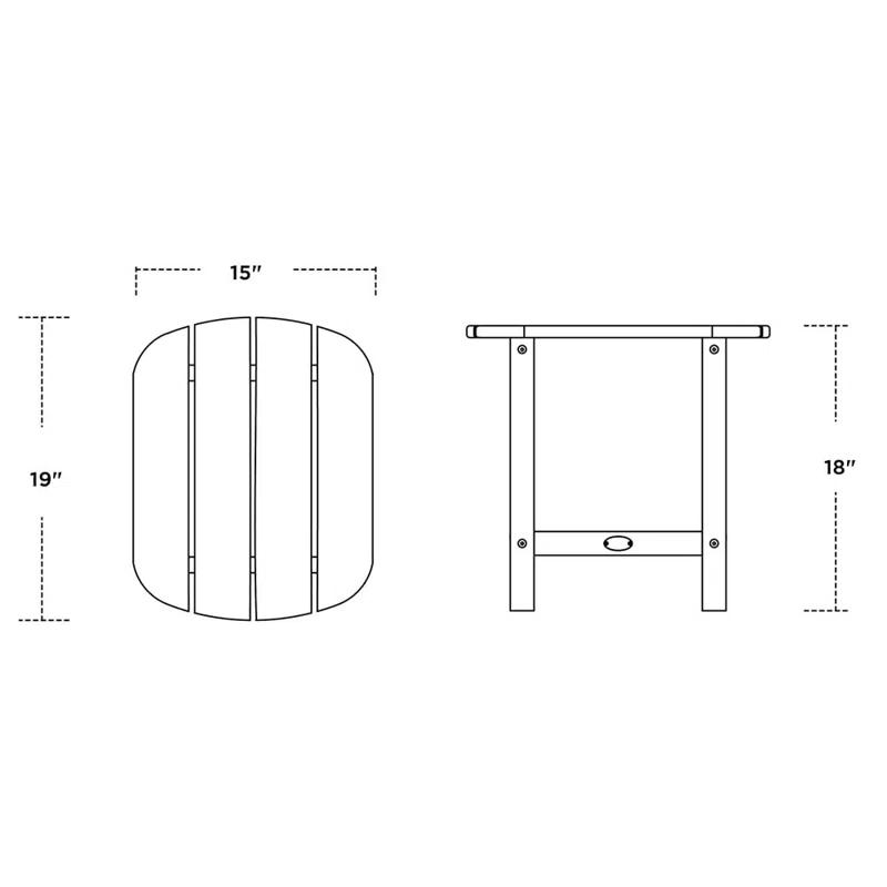South Beach 18" Side Table