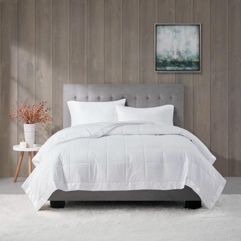 Madison Park Lightweight Down Alternative Blanket with Satin Trim