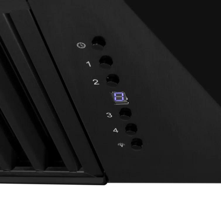 ZLINE ZLINE 36 in. Black Stainless Steel Range Hood W/ Black Stainless Steel Handle (BS655-36-BS) BS655-36-BS