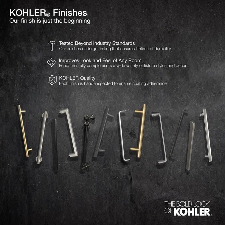 Kohler Levity 47.63" x 74" Double Sliding Shower Door with Blade Handles with CleanCoat® Technology K-706010-L-ABZ