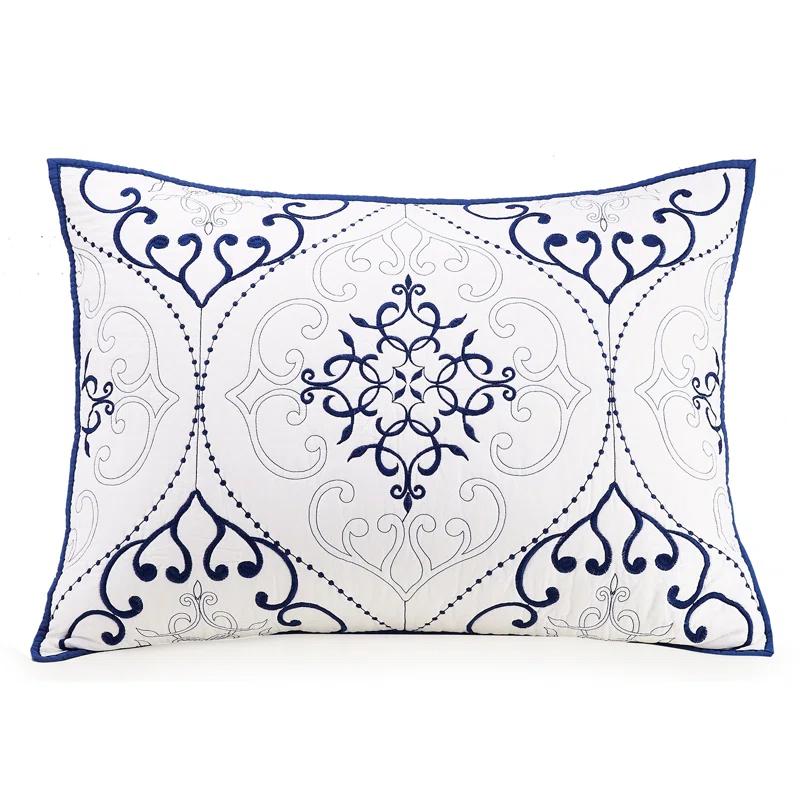 Modern Heirloom Chambers 3-Piece Embroidered Quilt Set