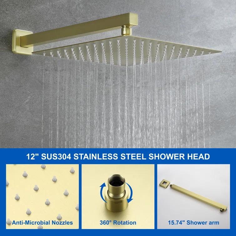 SHAMANDA All-In-One Kit with Rough in-Valve 88003BG