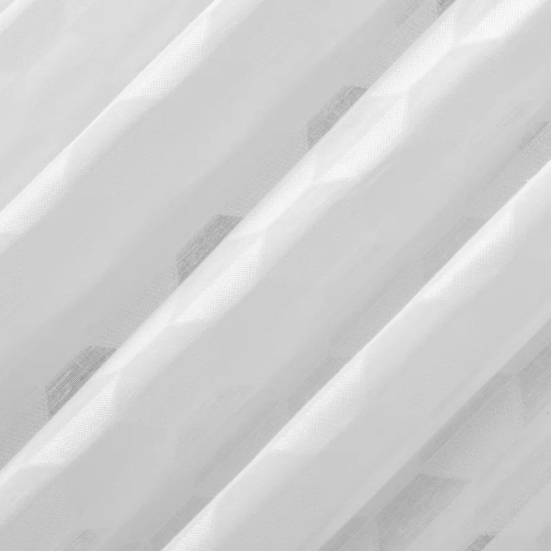 Scott Living Scott Living Verge Geometric Clipped Jacquard Semi-Sheer Rod Pocket Curtain Panel