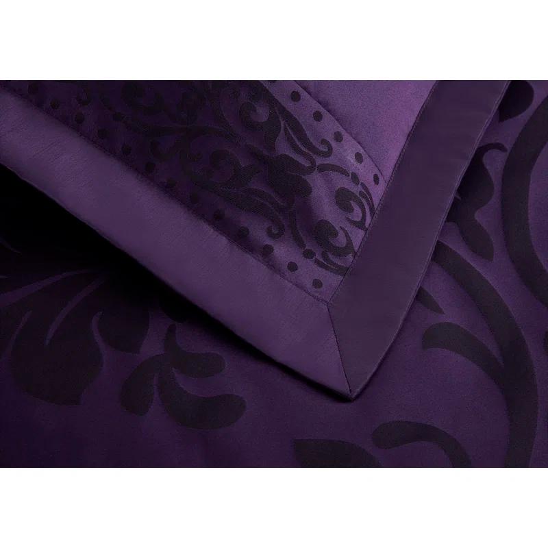 Royale Jacquard Floral 7 Piece Comforter Set